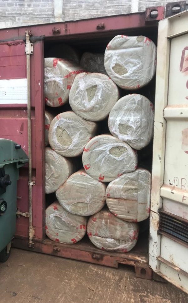 (6Mx1Mx50mm) Mineral Wool (Rock wool) Insulation Blanket with wire mesh in Nairobi Kenya