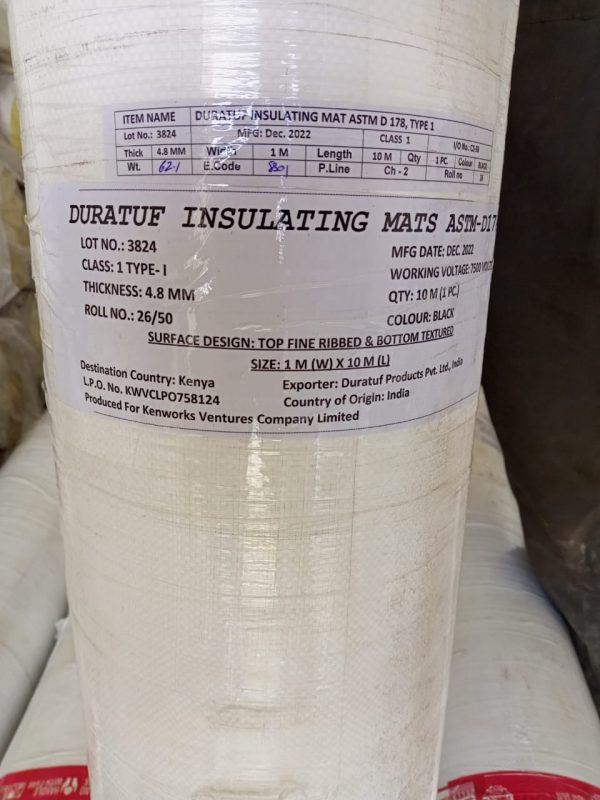 (20Kv 10Mx1Mx4.8mm) High Voltage Electrical Insulation Rubber Mats in South Africa (+254 722 401 175)