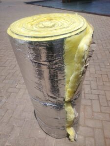 Fiberglass insulation rolls
