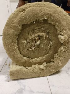 Rockwool Roll with Wire Mesh