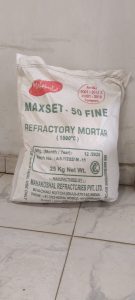 Refractory mortar cement